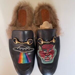 Gucci Tan Fur Lined Insole